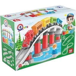 Детский набор конструктора Железная дорога ТехноК 1300TXK 59 деталей