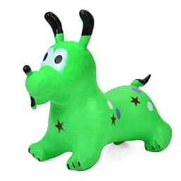 Дитяча іграшка-стрибун Собачка MS 4161Green гума, до 20 кг
