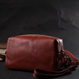 Жіноча сумка Vintage з двома ременями з натуральної шкіри 19х11х9 см sum0029050 - мініатюра 8