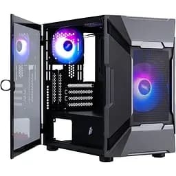 Корпус 1stPlayer D3-A-BK-1F7-14-1F7 Black [146454] - мініатюра 2