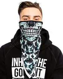Бандана BUFF Polar Bandana sinister black/black Різнокольоровий - мініатюра 3