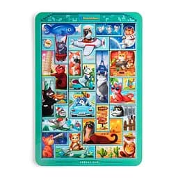 Деревянный сортер "Тетрис большой - Котики" Ubumblebees (ПСД125) PSD125