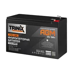 Trinix 12V9Ah/20Hr Super Charge AGM Акумуляторна батарея 12В 9А*год свинцево-кислотна (44-00050)