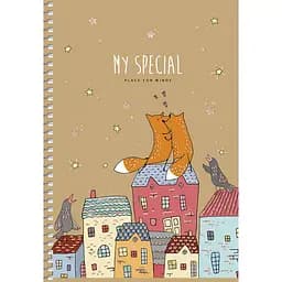 Зошит для записів Student А5, в клітинку, спіраль, 96 арк., Співають усі (A5-SC-096-6101K)