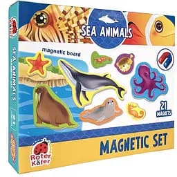 Магнитный набор Roter Kafer Морские обитатели с доской (RK2090-05)