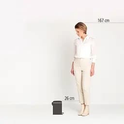 Бак для сміття Brabantia NewIcon, з педаллю, 3 л, бежевий (149887) - мініатюра 5