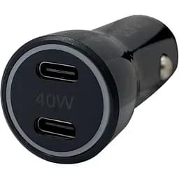 Автомобильное зарядное устройство XON UniLink Type-C 40W 2 x PD20 Black (5060948063463)