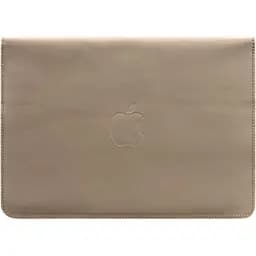 Кожаный чехол-конверт BlankNote на магнитах для MacBook 13 Светло-бежевый