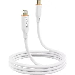Кабель Proove Jelly Silicone USB-C to Lightning 27W 1m White (CCJS27002102) [130740]