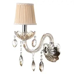 Бра Brille BCL-453W/1 настенное накладное хрустальное классическое с абажуром E14