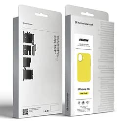 Силиконовый чехол с MagSafe для Apple iPhone 16, ICON2 MagCase, желтый, противоударный, панель с мягкой подкладкой, защита всего корпуса, поддержка беспроводной зарядки, совместим с защитными стеклами и пленками, ArmorStandart (ARM81315) - мініатюра 10