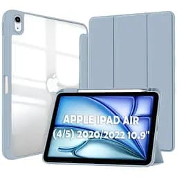 Чохол-книжка BeCover Soft Edge TPU з кріпленням Apple Pencil для Apple iPad Air 4/5 2020/2022 10.9" Blue Haze (711697)