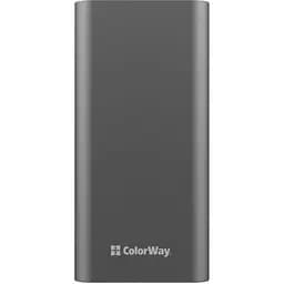Повербанк ColorWay Full USBQC 3.0 + USB-C Power Delivery 22.5 W 20000 mAh Gray