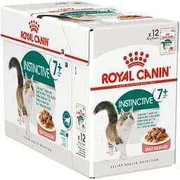 Вологий корм для кішок від 7 років Royal Canin Instinctive шматочки в соусі 1.02 кг (12 шт. х 85 г)