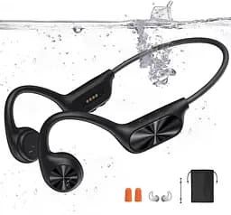 Наушники для плавания, наушники Bone Sound Bluetooth 5.4, IPX8 водонепроницаемый, спортивные наушники 32G память, подводные