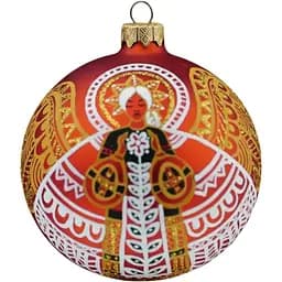 Ялинкова прикраса Різдвяні історії Витинанка Берегиня куля скло (4820001179910)