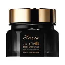 Крем для обличчя Jigott Facis All-in-one Black Snail Cream, з муцином чорного равлика, 100 мл