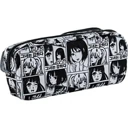 Пенал м'який Kite 8.5x22x3.5 см сіро-чорний (K24-2701-6)