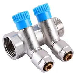 Коллектор Cristal 1Gх1/2 x16 - 2-ой (под 35) с перекрытием (NM-1016) 000004810