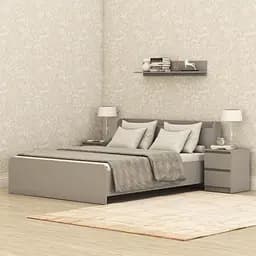 Кровать двуспальная MebelStar Нео 160x200 см Серая мышка (MBS-1138)