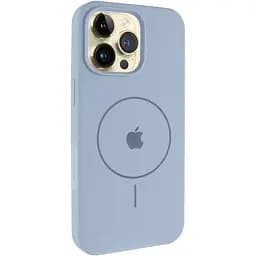 Чохол Epik Silicone Case Full Protective AA V2 with MagSafe для Apple iPhone 16 Pro 6.3 Блакитний/Lilac Blue