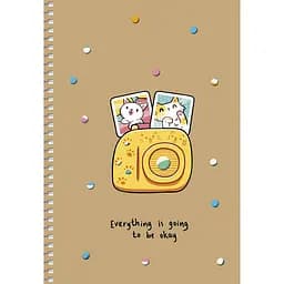 Тетрадь для записей Student А5, без линовки, спираль, 96 л., Полароид (A5-SC-096-6115)