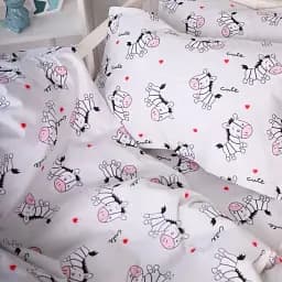 Підковдра MirSon Бязь Kids Time 20-0040 Cute white zebra 143х210 см (2200009640209) - мініатюра 3