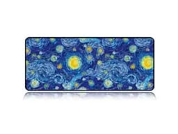 Великий килимок для мишки WorkPlaceShop ART Ван Гог Зіркова ніч 600 x 300 мм