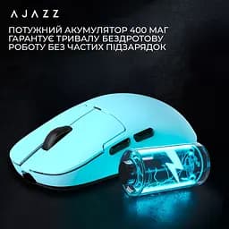 Миша Ajazz AJ159P MC Wireless/Bluetooth/USB Blue Charging Dock (AJ159P-MC-Blue) - мініатюра 16