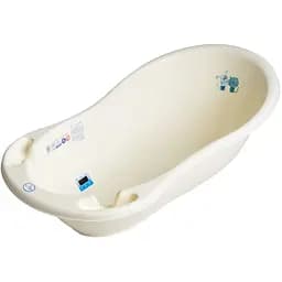 Ванночка Tega Кіт та Пес, зі зливом, 86 см, молочний (PK-004-102)