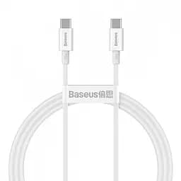 Дата кабель Baseus Superior 2 Fast Charging Type-C to Type-C 100W (1m) (P10365200211-03) Moon White