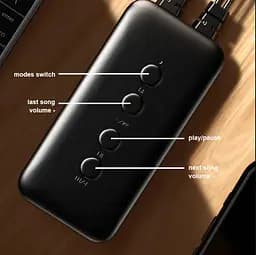 Комп'ютерні колонки Kisonli X23 Bluetooth, 10W, USB, Wooden - мініатюра 6