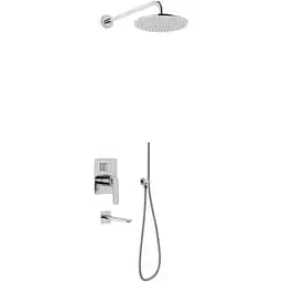 Душова система Kohlman Experience 35 chrome + BOX прихованого монтажу QW211ER35, Хром