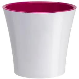 Вазон Santino Арте 5 л біло-пурпуровий (ART50WHT/PUR)