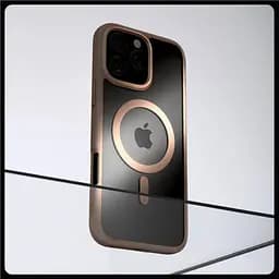 Прозорий чохол Spigen Ultra Hybrid MagSafe Rose Titanium для iPhone 16 Pro (ACS08695) - мініатюра 2