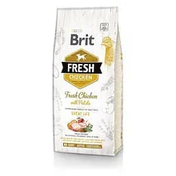 Сухий корм Brit Fresh для дорослих собак усіх порід, з куркою та картоплею, 12 кг