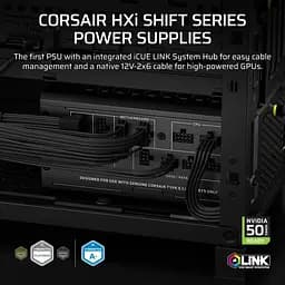 Блок живлення Corsair HX1000i 1000W 80+ Platinum (CP-9020265-EU) - мініатюра 7