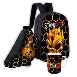 Набір дитячий Standoff 2 рюкзак 36х27см сумка-бананка, кружка з принтом для хлопчика (01593)