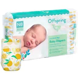 Підгузки Offspring Tangy Orange розмір NB (до 4 кг) 112 шт. (2 уп. х 56 шт.) - мініатюра 2