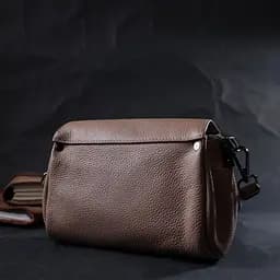 Компактна шкіряна сумка Vintage з трикутним клапаном 21.5х13.5х7 см sum0028984 - мініатюра 10