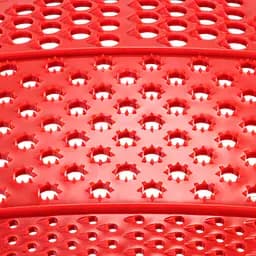 Терка пластмасова кругла для дитячого харчування та картоплі 24 см, Kitchette Червоний 83845 - мініатюра 6