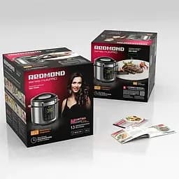 Мультиварка-скороварка RMC-PM381 Silver 900W REDMOND teh0020183 - мініатюра 9