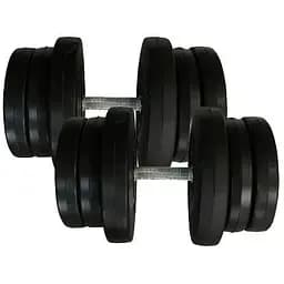 Гантелі складальні Newt Rock Pro композитні в пластиковій оболонці-R 2 шт. по 21.5 кг NE-PL-R-021-2