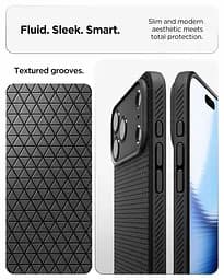 Чехол Spigen Liquid Air для iPhone 17 Pro Matte Black (ACS10331) + защитное стекло - мініатюра 9