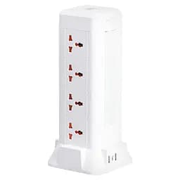 Мережевий фільтр-подовжувач TOWER 12 розеток LED-лампа 3USB + 1PD 2,8 метра Yiwu HP-5-9MF - мініатюра 27