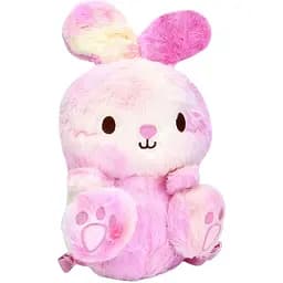 Рюкзак 9860 підкладка з поліестеру, плюш, у вигляді зайця 25×18×12 см рожевий