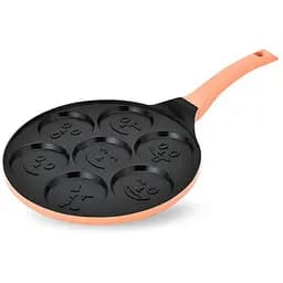 Сковорода для оладок антипригарна Maestro MR-1222-B 26 см смайл алюміній