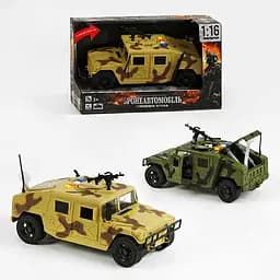 Бронеавтомобиль 36991 TK Group “HMMWV M1114”, масштаб 1:16, звук, подсветка, инерция, откр. двери и багажник, в коробке (6974060113021) МИКС