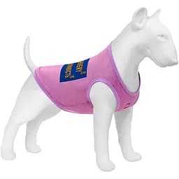 Майка для собак Waudog Clothes малюнок "Сміливість", сітка, L, B 42-45 см, C 28-31 см рожевий
