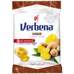 Льодяники Verbena з імбиром та вітаміном С 60 г